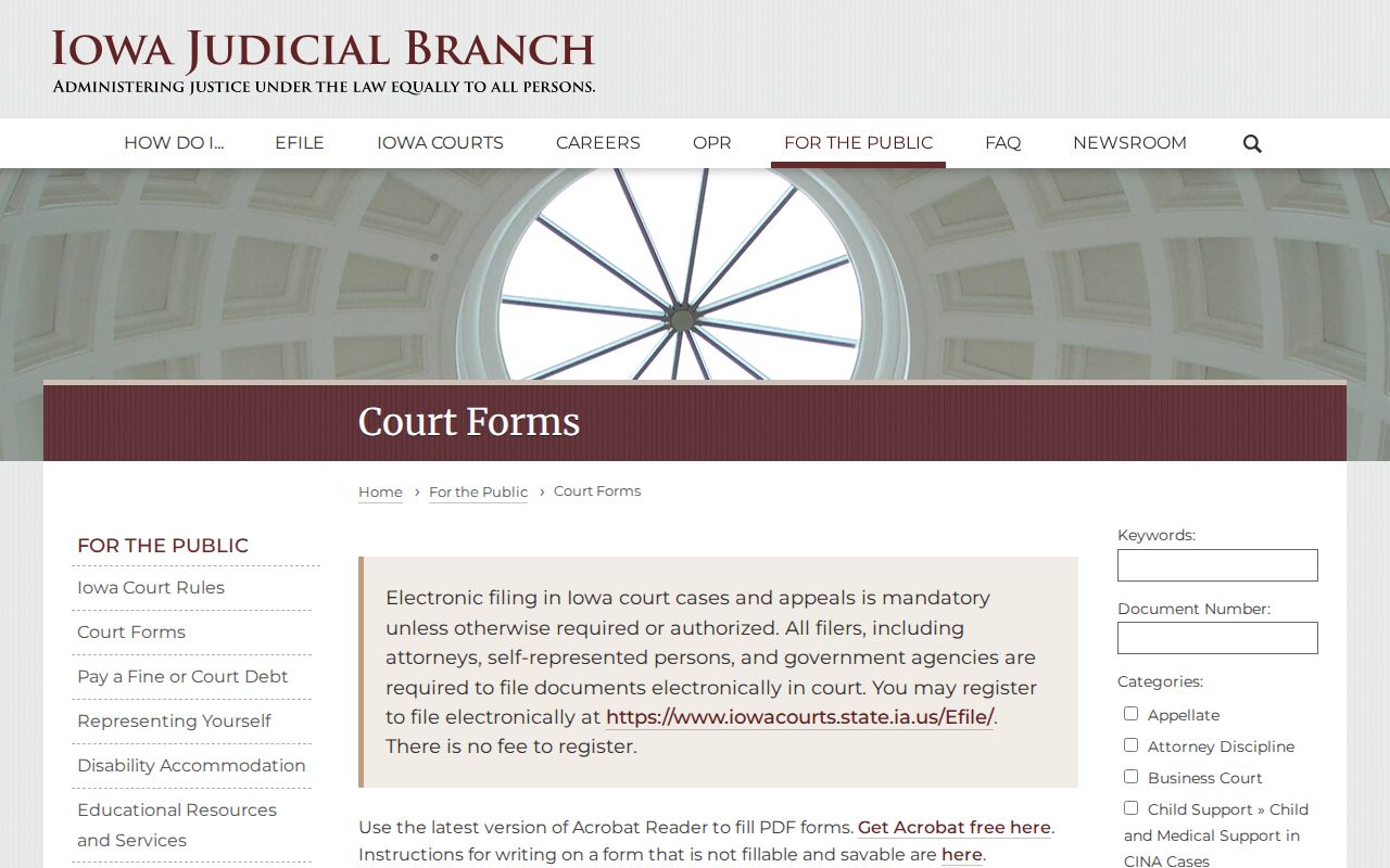 Iowa forms for Ida County arrest record expungement
